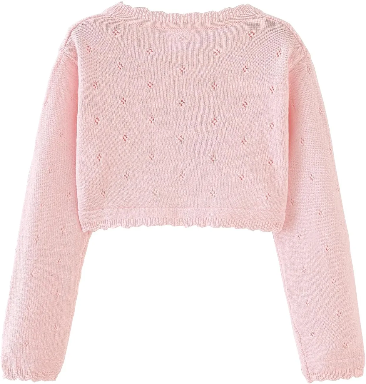 Toddler Girls Knit Cardigan Sweater Kids Bowknot Long Sleeve Dress Cover Up Size 12M-6T