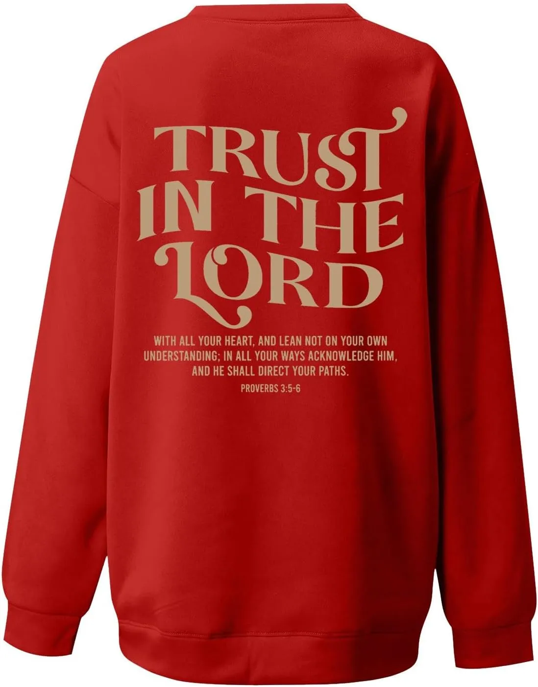 Trust in the Lord Christian Bible Verse Hoodies Jesus Saves Faith Sweatshirt Pullover Tops Harajuku Streetwear