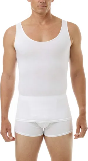 Underworks Mens Cotton Performance Compression Tank Top - for Workouts, Slimming, and as Undershirt