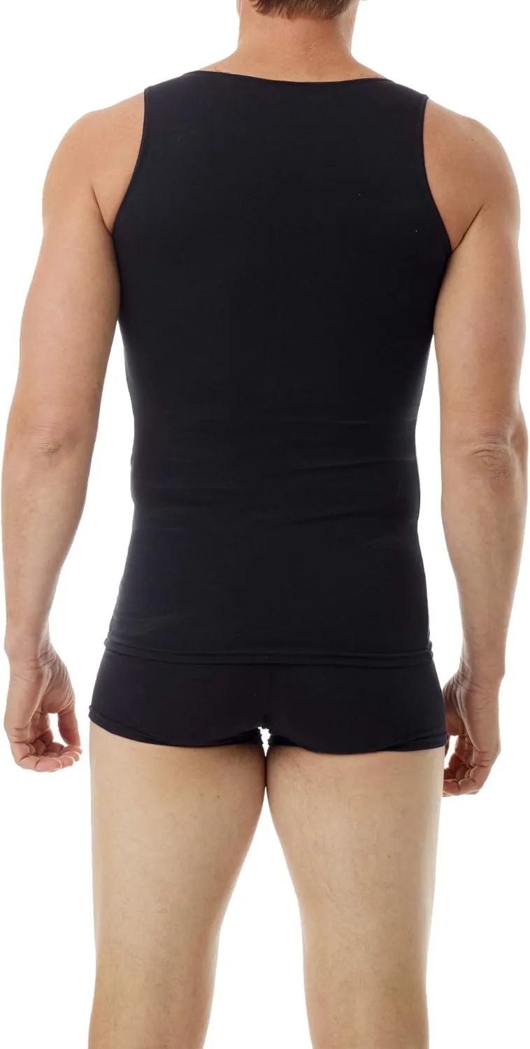 Underworks Mens Cotton Performance Compression Tank Top - for Workouts, Slimming, and as Undershirt