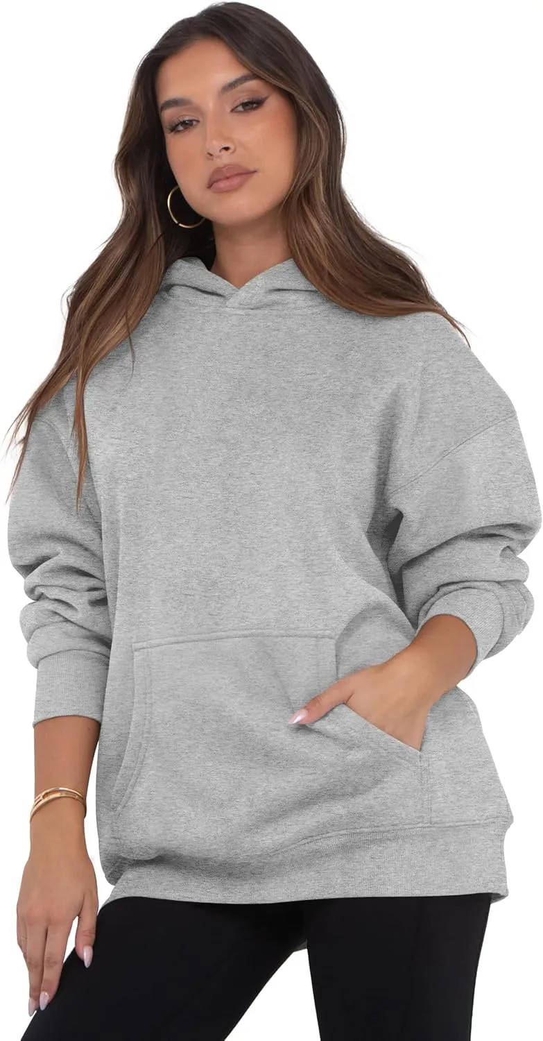 VIUTIL Womens Oversized Hoodies Fleece Loose Hooded Sweatshirt Fall Winter Outfits 2025 Trendy Clothes