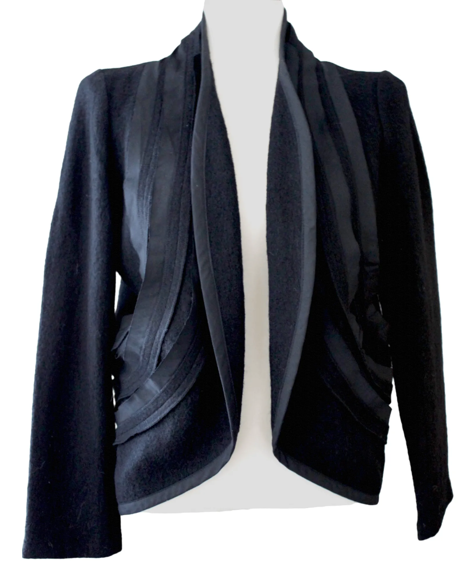 Winter Wool Open Front Jacket
