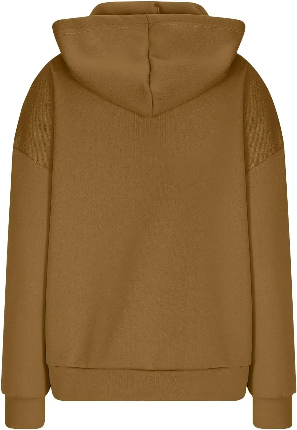 Womens Fleece Y2K Hoodie Baggy Casual Cotton Oversized Sweatshirt Drop Shoulder Lightweight Pullover Tops Winter Coat