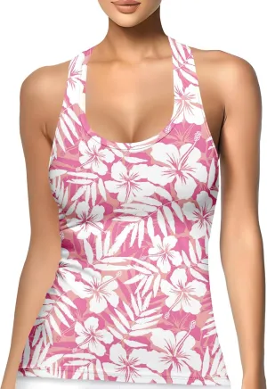 Womens Graphic Tank Tops Racerback Sleeveless Summer Donut Print Top Rainbow Workout Shirt