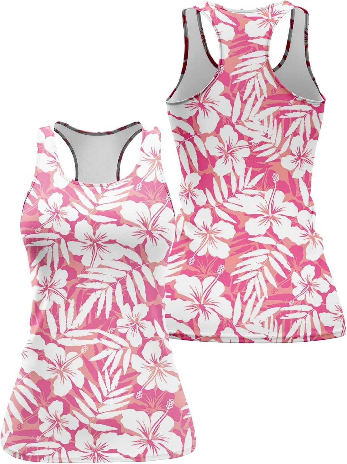 Womens Graphic Tank Tops Racerback Sleeveless Summer Donut Print Top Rainbow Workout Shirt