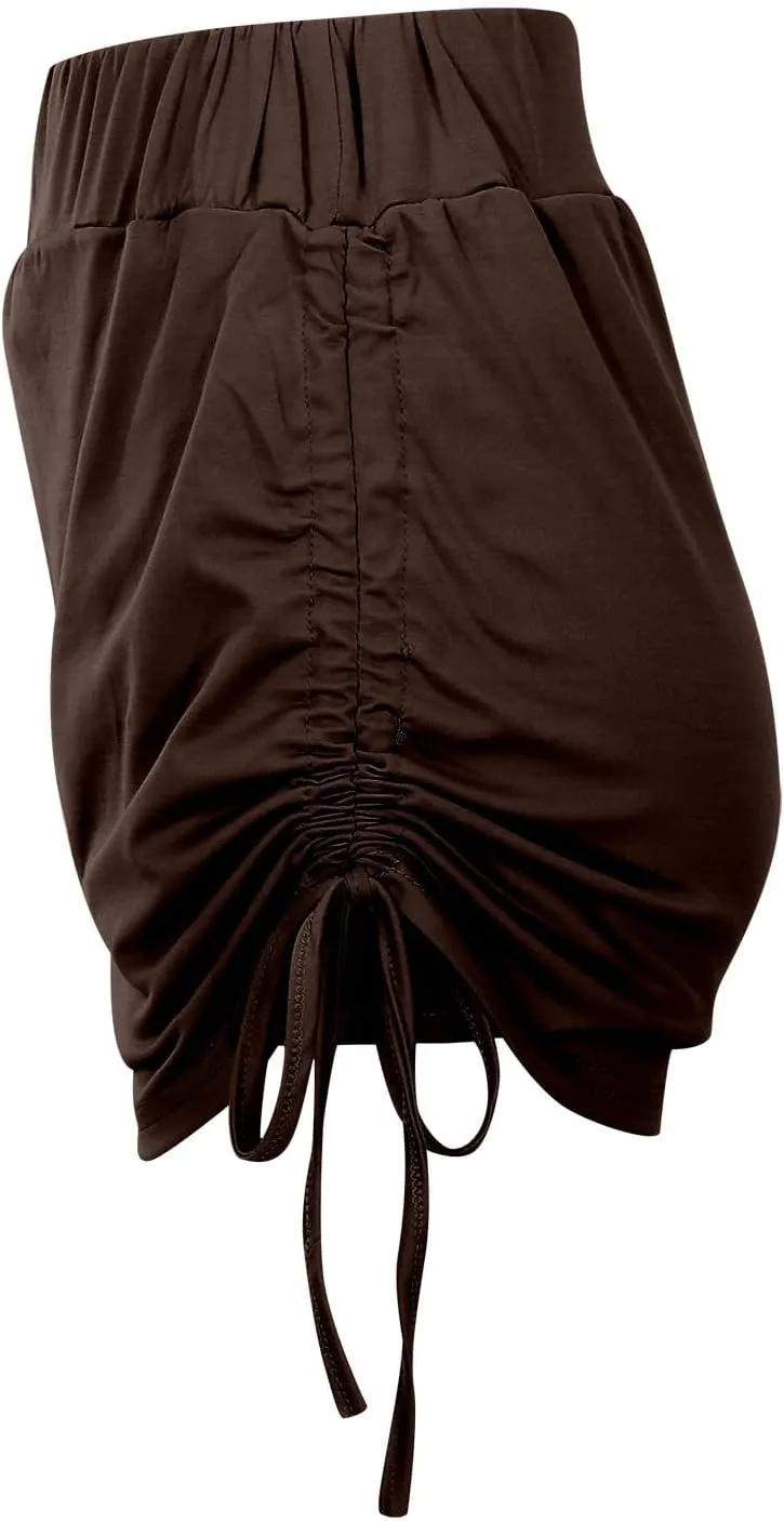 Womens Shirred Skirt Skorts High Waist Athletic Sports Yoga Skirt Tummy Control Dressy Casual Pleated Golf Skorts