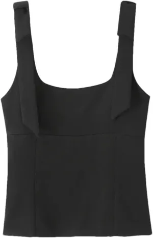 Women's Solid Color Casual Square Neck Bright Color Simple Sleeveless Camisole Top