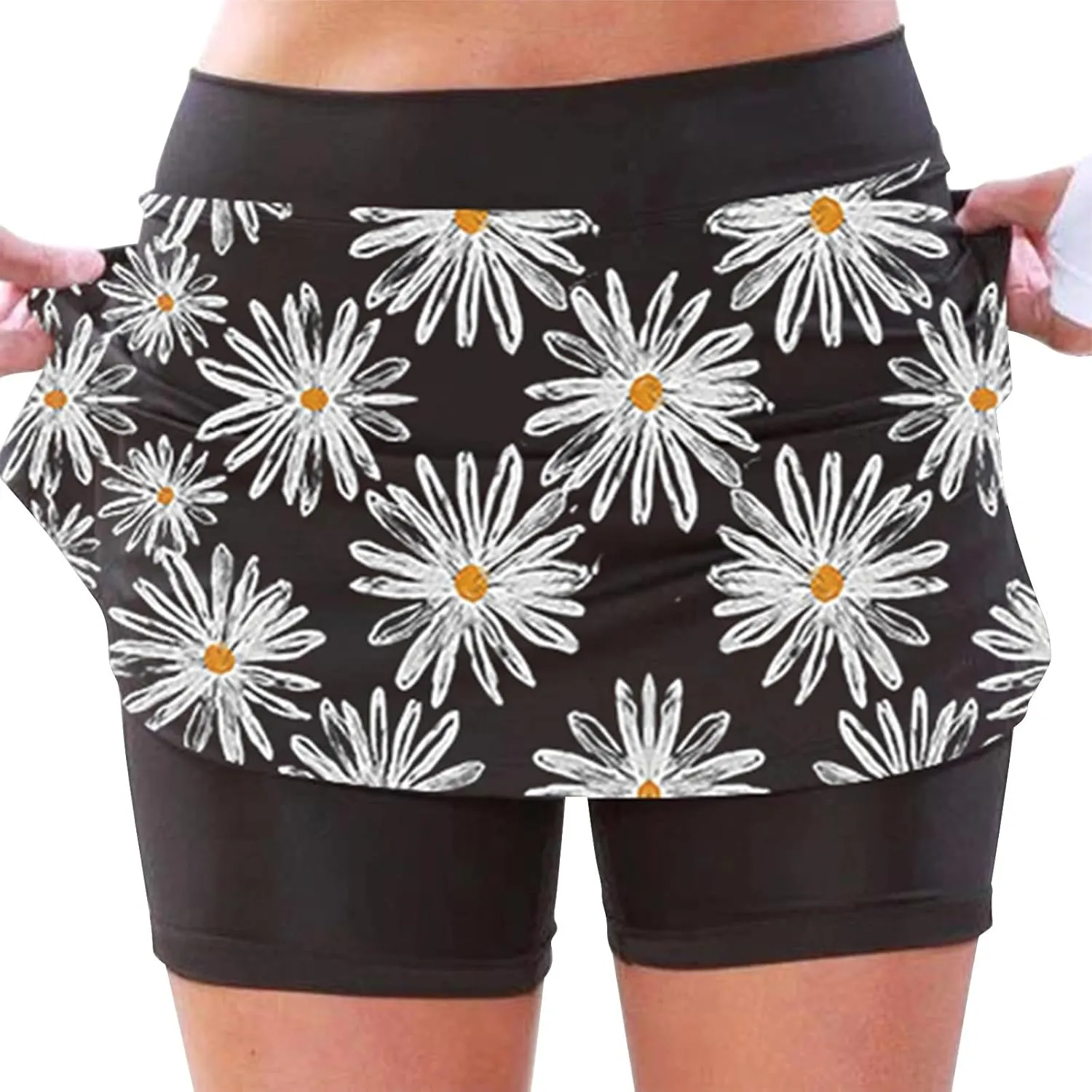 Womens Summer Tennis Skirts with Shorts Underneath, Pickleball, Athletic, Workout and Golf Skorts Lightweight Skirt Workout