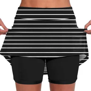 Womens Summer Tennis Skirts with Shorts Underneath, Pickleball, Athletic, Workout and Golf Skorts with Pockets