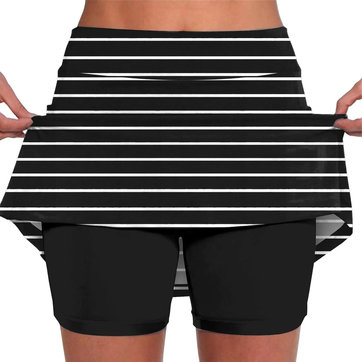 Womens Summer Tennis Skirts with Shorts Underneath, Pickleball, Athletic, Workout and Golf Skorts with Pockets