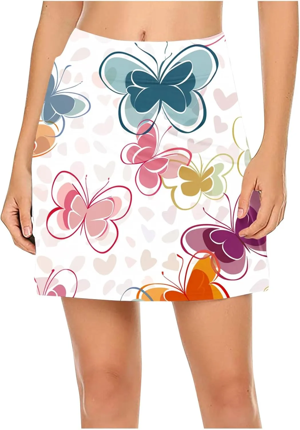 Womens Tennis Skirt Golf Skorts with Shorts 2025 Trendy Printed High Waisted Workout Yoga Pants Legging with Pockets