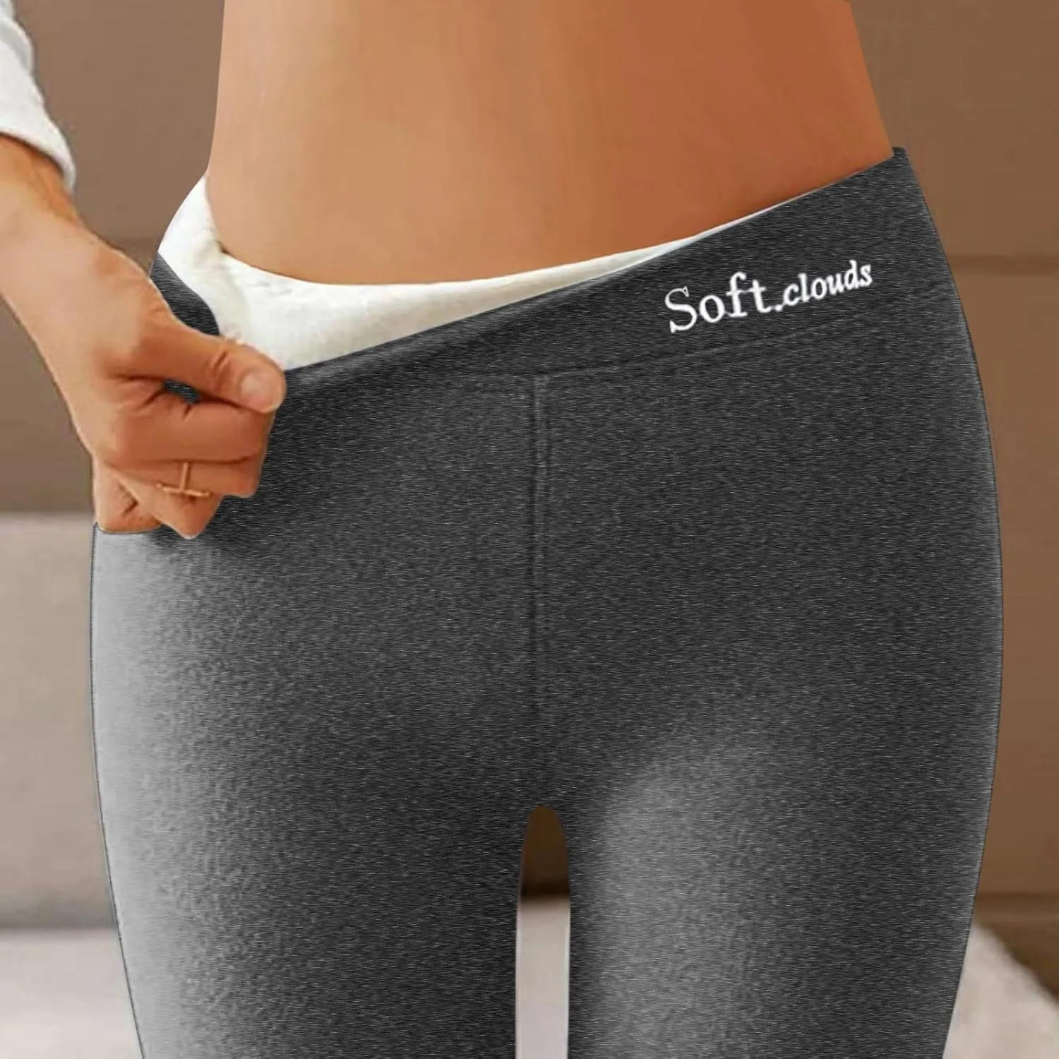 Women's Thermal Underwear Fitted Fleeces Y2K Streetwear Waterproof Insulated Softshell Pants