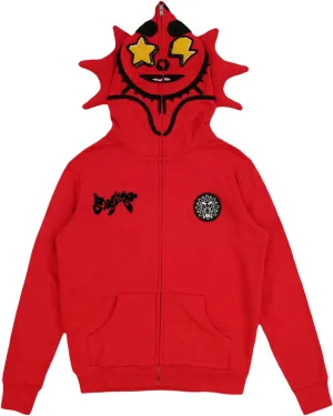 Y2K Skeleton Oversized Full Zip Up Hoodie Women Rhinestone Skull Graphic Sweatshirt E-Girl Streetwear