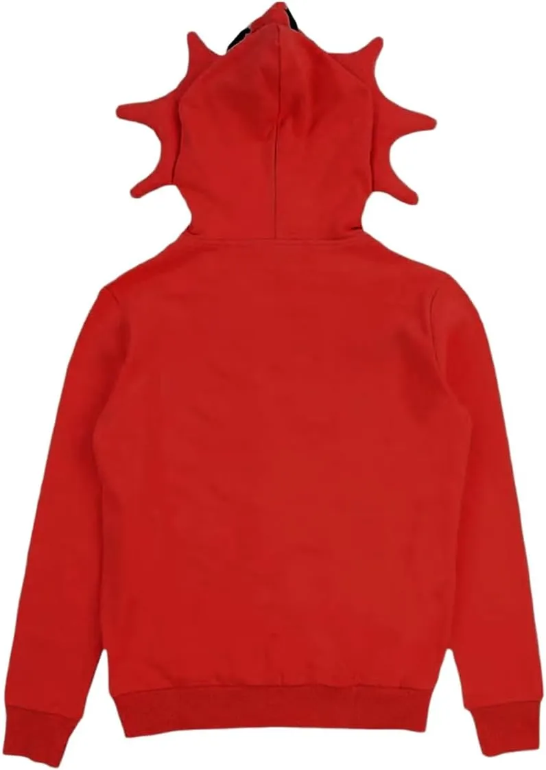 Y2K Skeleton Oversized Full Zip Up Hoodie Women Rhinestone Skull Graphic Sweatshirt E-Girl Streetwear