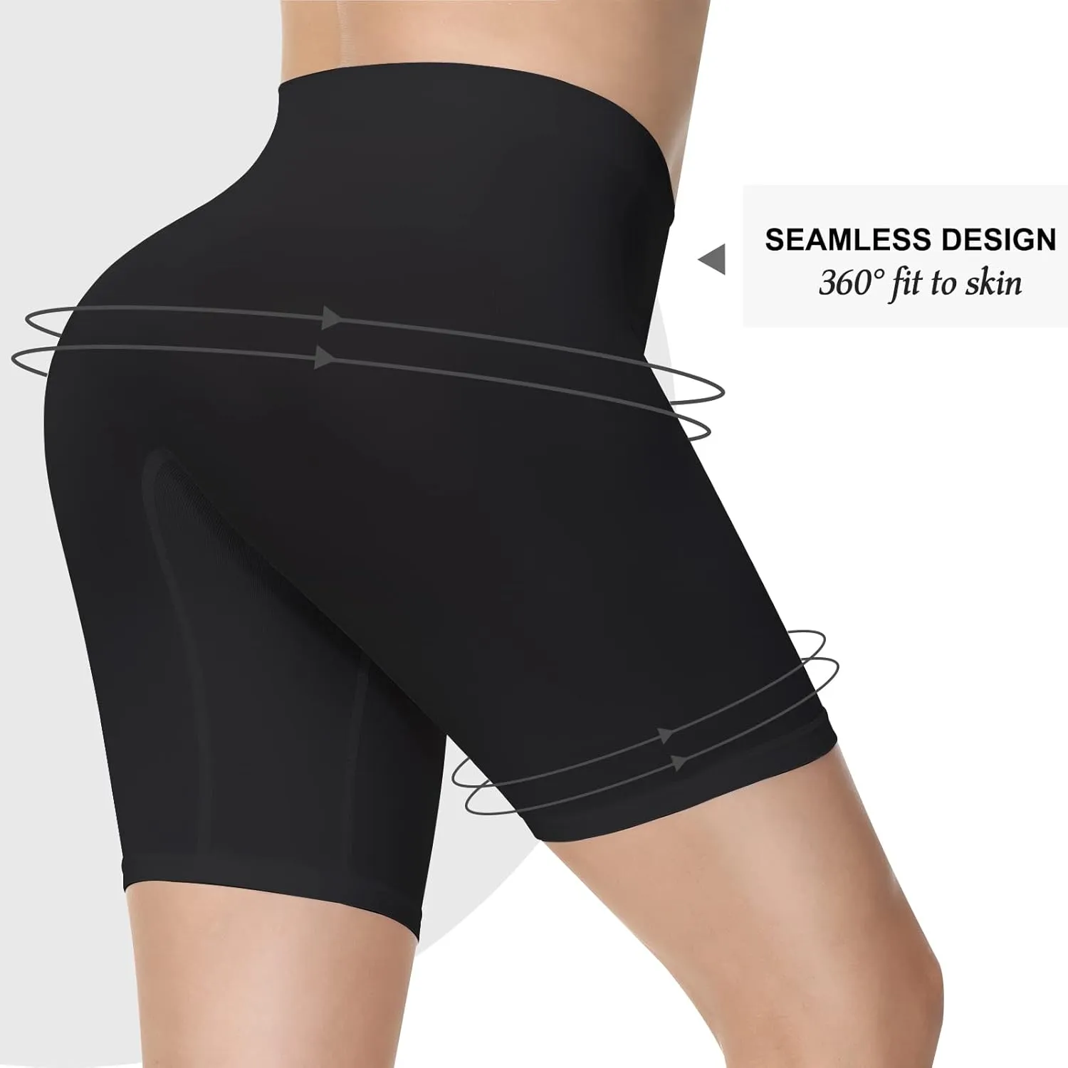 Yeblues Slip Shorts Womens Seamless Boyshorts Panties for Under Dress,Soft High Waist Yoga Bike Shorts