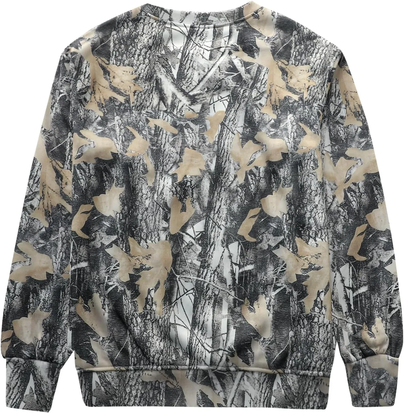 YKR Womens Camo Hoodie Oversized Maple Leaf Print Fleece Hooded Pullover Sweatshirt with Pocket