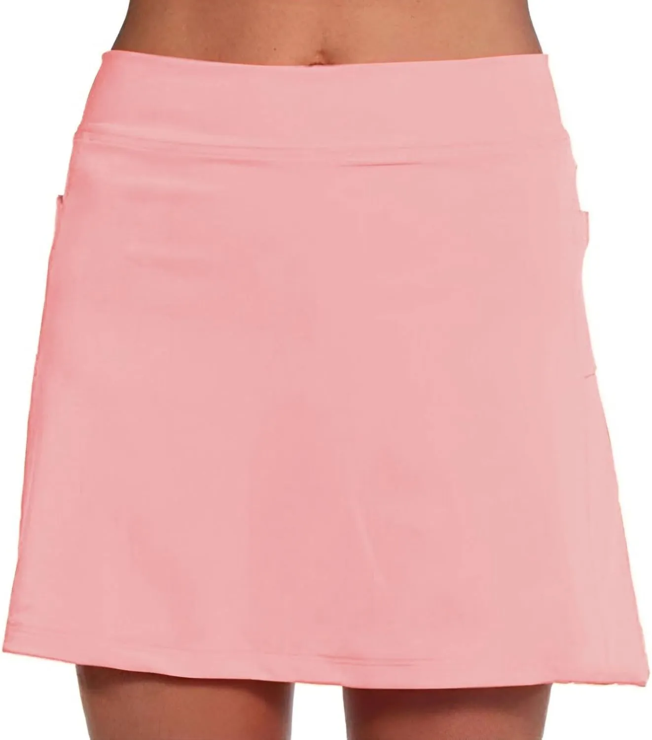 Yoga Skorts for Women Mid Waist Athletic Sports Pants with Split Skirt Casual Shorts Tummy Control Plus Size Skort