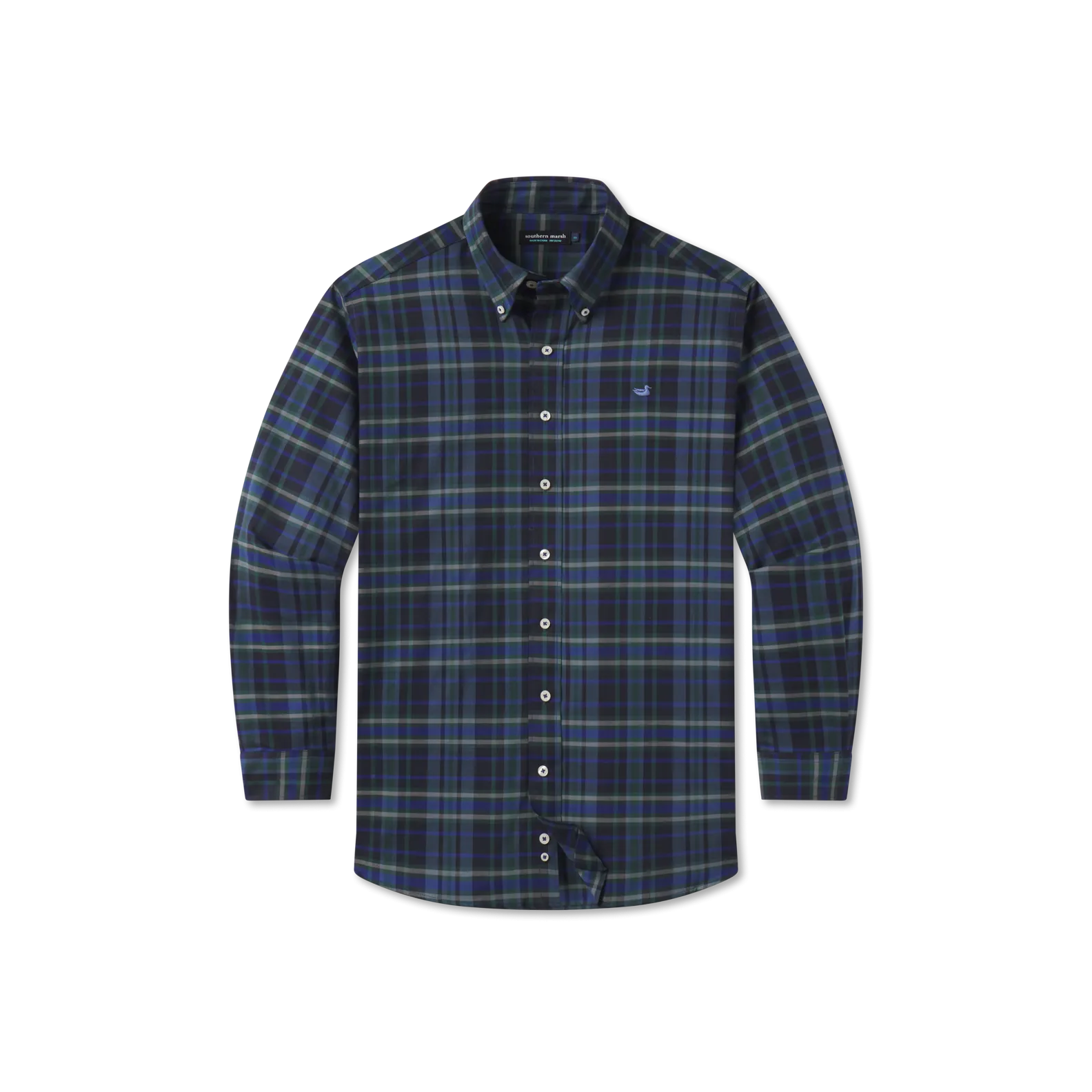 Youth Blanco Plaid Dress Shirt