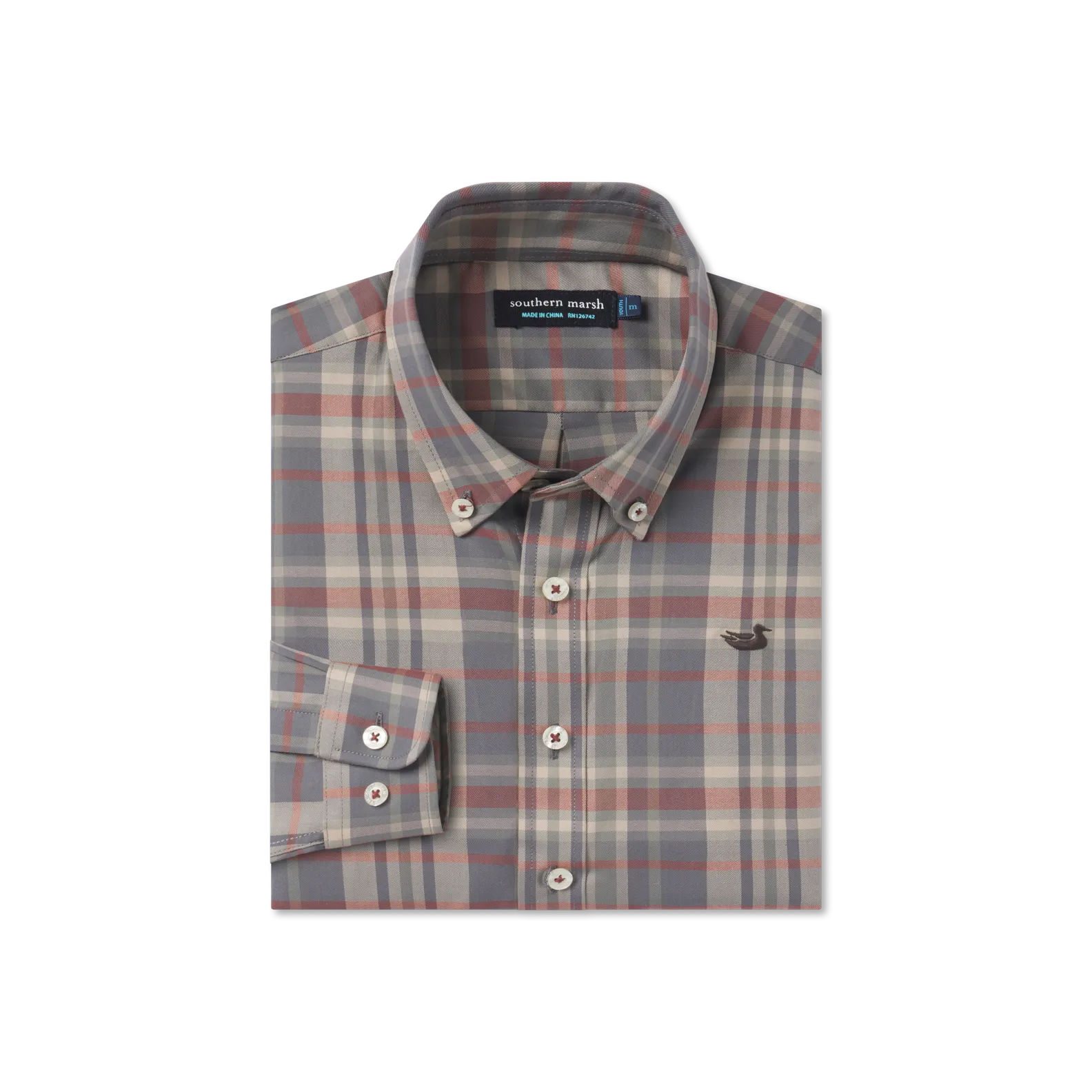 Youth Blanco Plaid Dress Shirt